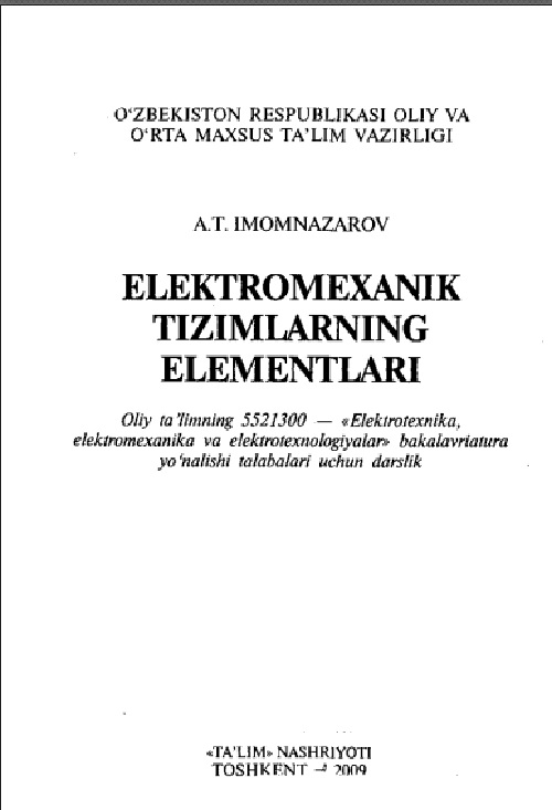 elektromexaniktizimlarningelementlariaimomnazarov.jpeg