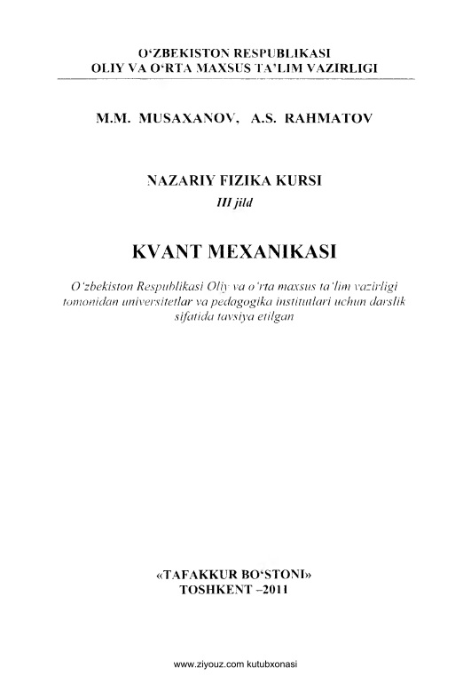 nazariyfizikakursi3jildkvantmexanikasimmusaxanovarahmatov.jpeg